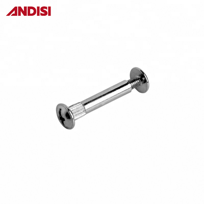M4 Meubel cam slot joint schroef met staal combinatie en vernikkelde connector