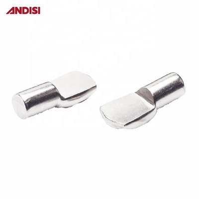 Meubelhardware 5 mm/7 mm Zinkgeplatte stalen plankhouder Stud Bracket 8 mm lengte pinnen