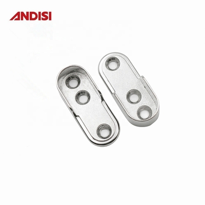Moderne zinklegering Ovale kast Rod Kleding Hangend Rail Bracket Tube Ondersteuning voor kast