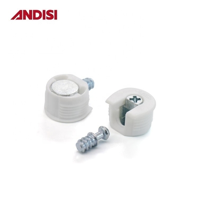 Zinkgeplatte stalen schroef Foshan Plastic Meubels Cam Lock Rafix Connector voor hout