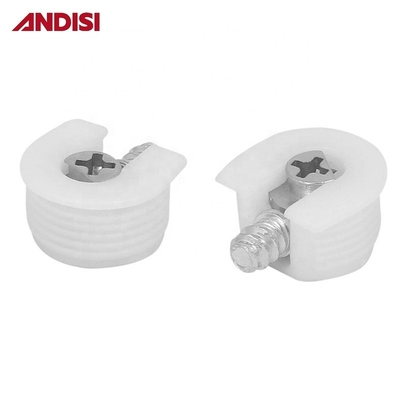 Zinkgeplatte stalen schroef Foshan Plastic Meubels Cam Lock Rafix Connector voor hout