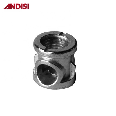 Zinkgeplatte houtverbinding met metalen beugel zware camlockconnectoren