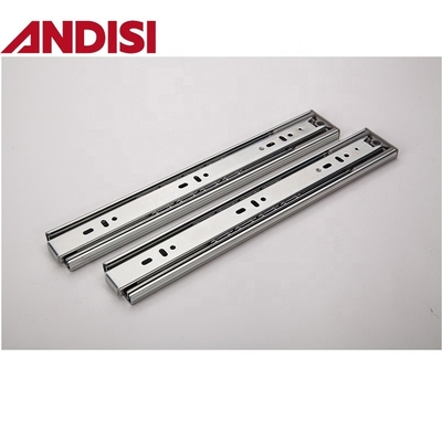 Postverpakking Volledige uitbreiding Telescopische druk naar open bal Bearing Soft Close Drawer Slides for Drawer