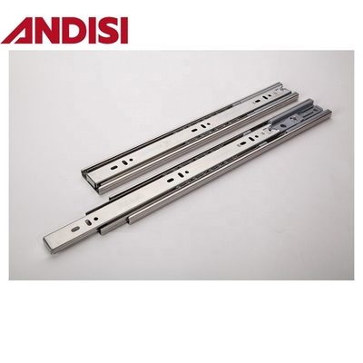 OEM 45kg laadvermogen Volledige uitbreiding Soft Close 45mm Ball Bearing Drawer Rail Slide