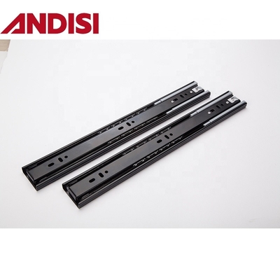 OEM 45kg laadvermogen Volledige uitbreiding Soft Close 45mm Ball Bearing Drawer Rail Slide