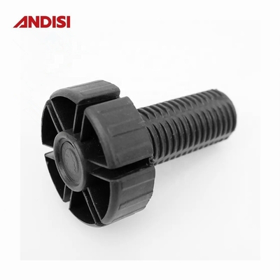 Zwart Afwerking Plastic Keukenkasten Verstelbare Voeten Voeten Nivelling Plinth Leg Sample