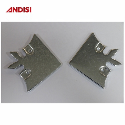 Niet-standaard 3 mm visvormige zinkgeplatte stalen metalen beugel met gatverbinding
