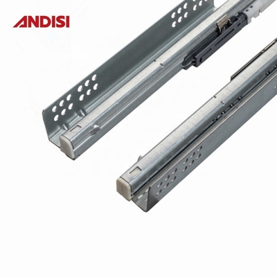 OEM koudgewalste stalen ladeslide V6 Full Extension Soft Close verborgen onder de montage