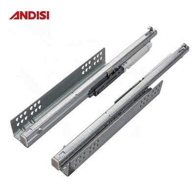 OEM koudgewalste stalen ladeslide V6 Full Extension Soft Close verborgen onder de montage