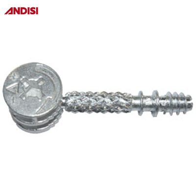 ANDISI Meubels Zink legering Cam slot met zink geplatte afwerking en 3 in 1 Mini Fix Schroef