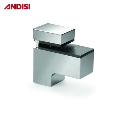 OEM Zink legering staal Verstelbare hoogte 0-22mm Muur montage hoek glas naar glas plank beugel glazen klem