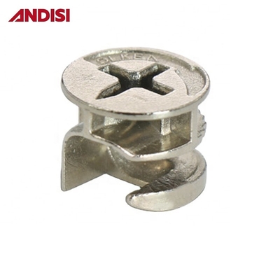 Modern meubilair Zink legering verborgen cam deur slot voor cams Dowels Fitting excentrieke cam