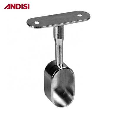 Postverpakking Zinklegering Kledingkast Hanger Rod Pipe Brackets voor Garderobe Tube End Support
