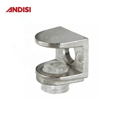 Verstelbare plankhouder Mini Zinklegeringsglas Clamp Plank Steun voor glazen plankbeugel