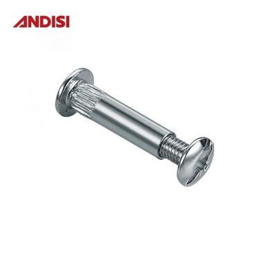 M4 Meubel cam slot joint schroef met staal combinatie en vernikkelde connector
