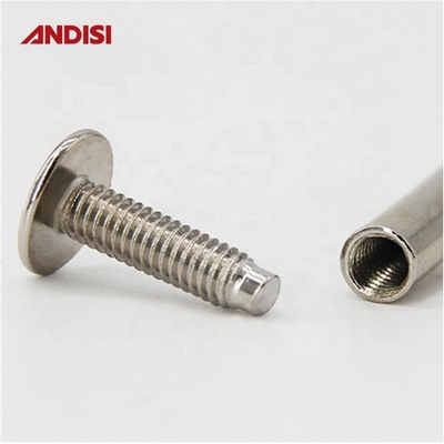 M4 Meubel cam slot joint schroef met staal combinatie en vernikkelde connector