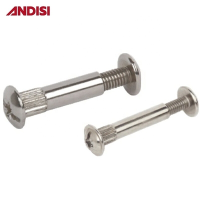 M4 Meubel cam slot joint schroef met staal combinatie en vernikkelde connector
