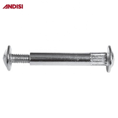 M4 Meubel cam slot joint schroef met staal combinatie en vernikkelde connector
