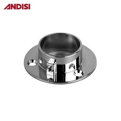 16/19/25 mm Diameter Wardrobe Round Tube Support Steel Holder Flange voor installatie
