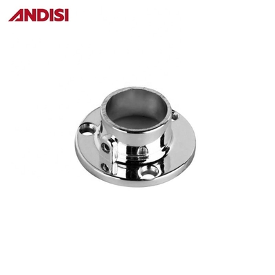 16/19/25 mm Diameter Wardrobe Round Tube Support Steel Holder Flange voor installatie