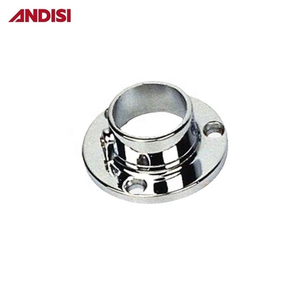 16/19/25 mm Diameter Wardrobe Round Tube Support Steel Holder Flange voor installatie