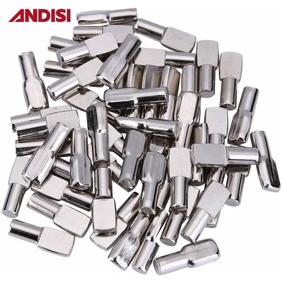 Meubelhardware 5 mm/7 mm Zinkgeplatte stalen plankhouder Stud Bracket 8 mm lengte pinnen