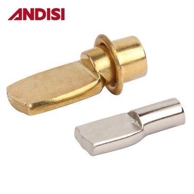 Meubelhardware 5 mm/7 mm Zinkgeplatte stalen plankhouder Stud Bracket 8 mm lengte pinnen
