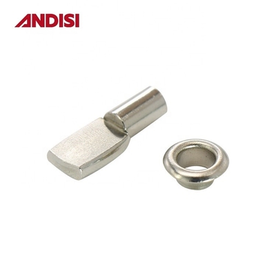 Meubelhardware 5 mm/7 mm Zinkgeplatte stalen plankhouder Stud Bracket 8 mm lengte pinnen