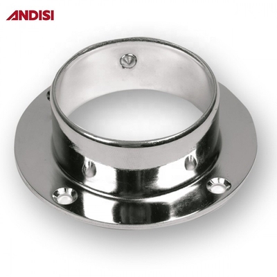 Zinklegering Chroomgeplatte kast Ronde buis Steunbeugel Flanker 25 mm Diameter