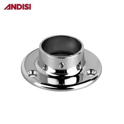 Zinklegering Chroomgeplatte kast Ronde buis Steunbeugel Flanker 25 mm Diameter