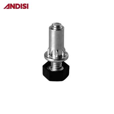 Anti-Kratten verstelbare meubel glidbeen met zinkgeplatte staal en 8 mm diameter