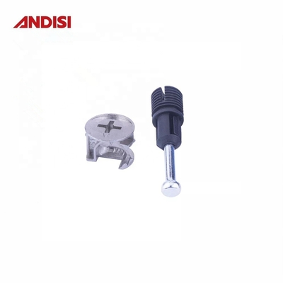 Stalen en kunststof assemblage Dowel Cam Bolt Lock M8 Meubels Cam Quick Connect Bolts