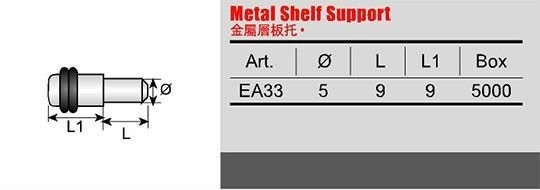 50000 stuks Glas/Board Support Stalen Rubber 3mm 5mm Meubelkast Hardware Metalen verbindingsstukken Plankpen
