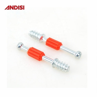 Plastic meubelkas Cam Lock Mini Fix Dowel Verbindingsbouten Schroeven in het beste geval