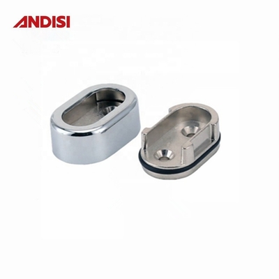 Garderobe buispijp Hangend Rail Garderobe Rod Bracket Holder Flens Tube Support Zwarte afwerking