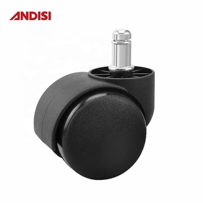 Meubelkaster Diameter 50mm Zwart PA Nylon Draaibaar kantoorstoel Kastenstoel Wiel