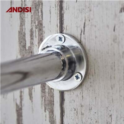 Meubels Hardware Kledingkast Polen flenzen voor kleding Rails End Bracket Closet Rod