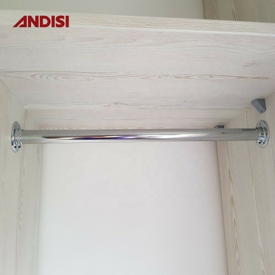 Meubels Hardware Kledingkast Polen flenzen voor kleding Rails End Bracket Closet Rod