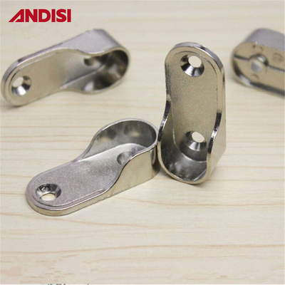Lengte 44 mm Zinklegering Kledingstukken voor 30x15 mm ovaal buis ovaal buis steunbeugel