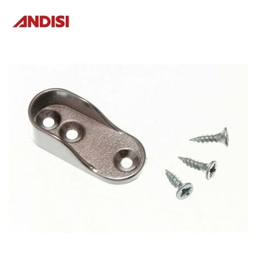 Moderne design stijl ovaal buispijp Rail Closet Pole Rod End Bracket Support Flanges