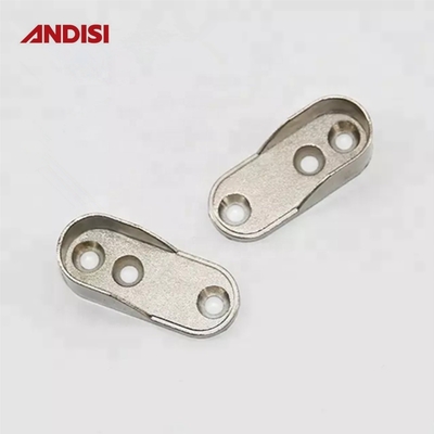 44 mm zink legering kleding Railshouder voor kast Oval Pipe Tube End Bracket