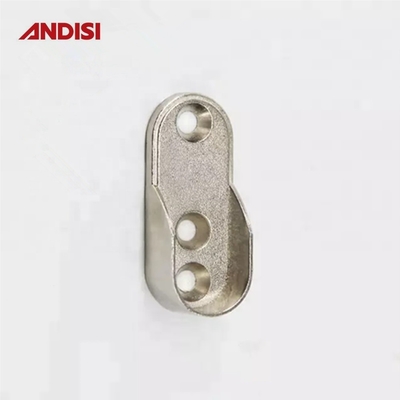44 mm zink legering kleding Railshouder voor kast Oval Pipe Tube End Bracket