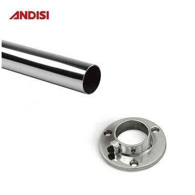 25mm 30mm 50mm Chroomgeplatte kastbuis ijzeren kast hangend spoorstang voor kleding