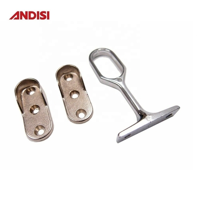 Moderne zinklegering Ovale kast Rod Kleding Hangend Rail Bracket Tube Ondersteuning voor kast