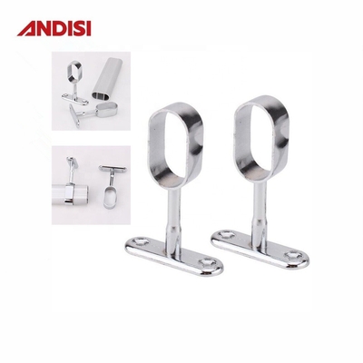 Meubels Hardware Center Closet Rod Bracket voor slaapkamer Garderobe Support Tube Holder