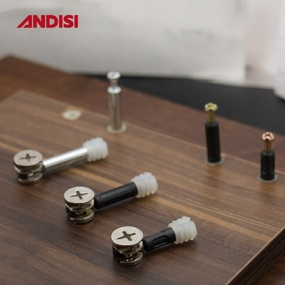 Postverpakking 3-IN-1 Houten kast verbinding Cam Lock Nut en Bolt MINI FIX