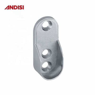 Verbeter je garderobe met 44 mm zink legering kleding Railhouder en ovale buis ondersteuning