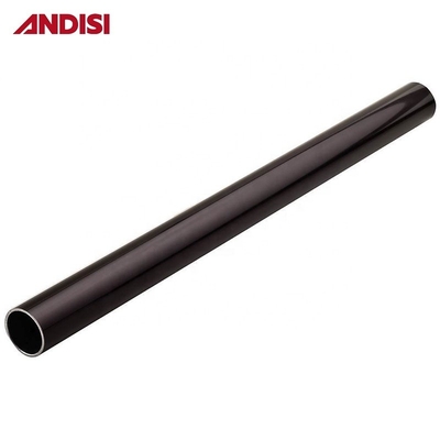 Aangepaste lengte ronde metalen kleding hangend rails voor garderobe goud wit zwart chroom
