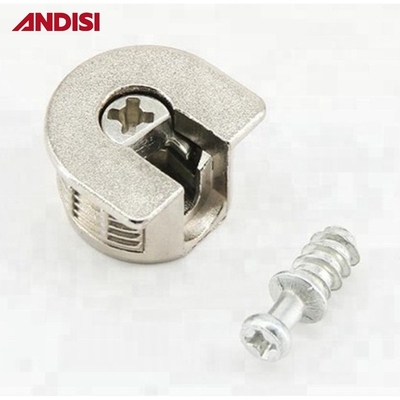 Zinklegeringsmeubelconnector Gegooid zinkdowel pin schroef en cam lock schijf Mail verpakking