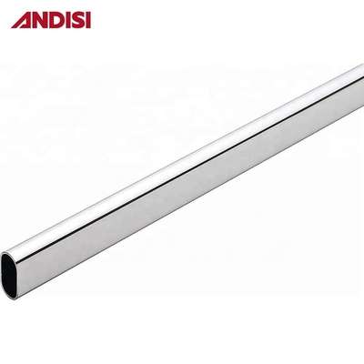 Modern Design 3M Chrome Garderobe Tube en Hanging Rod voor Garderobe Fittings Accessoires